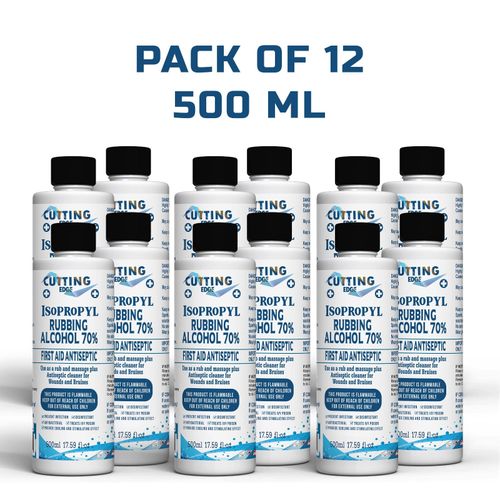 Isopropyl Rubbing Alcohol 70% First Aid Antiseptic Disinfectant Multi Use 500ML  — image 1