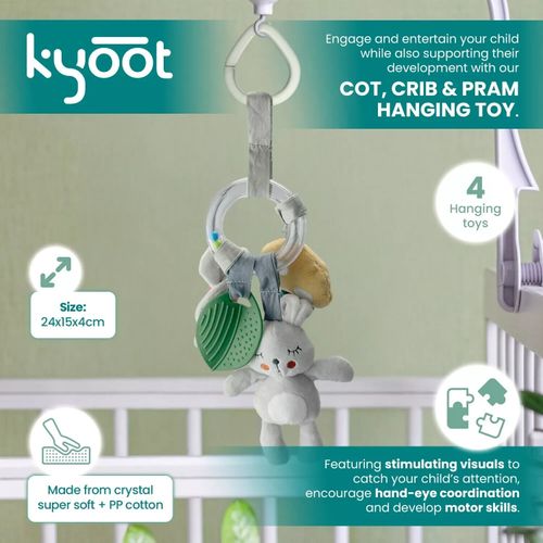 Kyoot Newborn Baby Hanging Soft Toy for Baby Cot Crib Bed Bassinet Mobile Toy — image 4