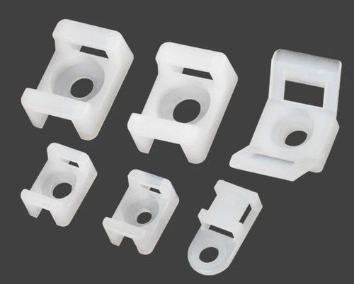 Cable Zip Tie Base Clips, Screw Mount Saddle Cradle Fixing Clips Holders