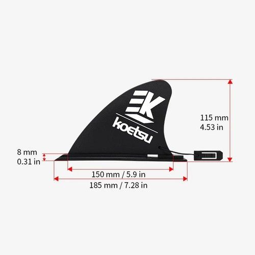 Paddle Board Fin - 9" Replacement sup fin - iSUP/Canoe/Kayak etc Shipped UK
