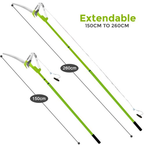 TELESCOPIC GARDEN LOPPER EXTENDABLE TREE HIGH BRANCH PRUNER CUTTER + 30cm SAW — image 1