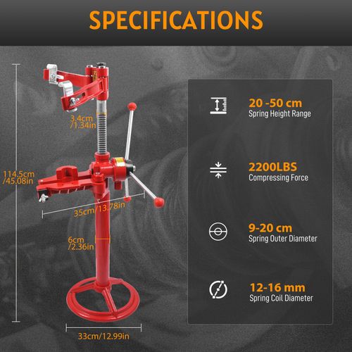 1T Strut Spring Compressor Heavy Duty Coil Spring Press Auto Tool Hand Operate — image 11