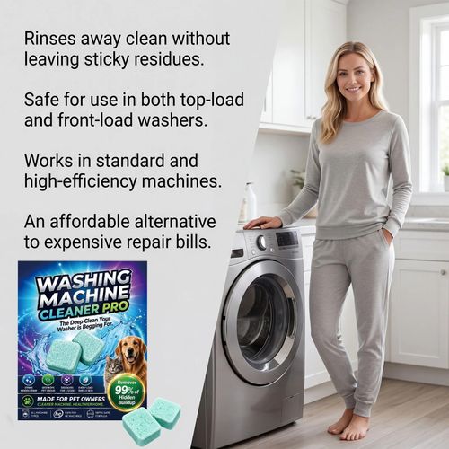 Prime Drum Washing Machine Cleaner Pro,12-Pack Deep Clean Drum & Remove Descaler — image 2