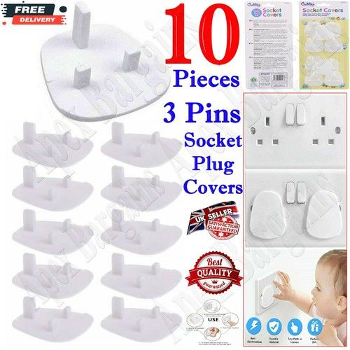 5/10/30x Baby Proofing UK Plug Covers Kids/Child Safety Socket Cover Protector