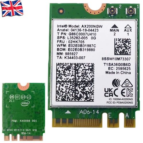 WiFi 6 AX200NGW M.2 Wireless Network Card 802.11ax Bluetooth 5.2 Adapters Module