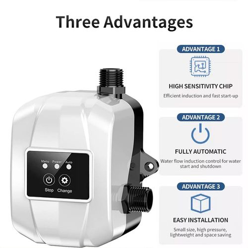 Smart Shower Pump Automatic Water Pressure Booster Bathroom Pump 36L/min 150W — image 2