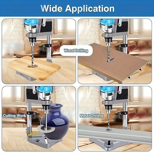 Adjustable Drill Stand Universal Bench Clamp Drill Press Stand Floor Hand Drill — image 4
