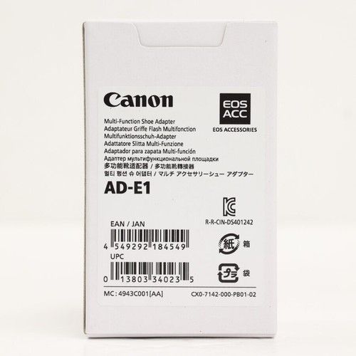 Canon AD-E1 Multi-Function Shoe Adapter –Fits R3, 5, 5II,6,R11, 7, 10 &R50 ETC