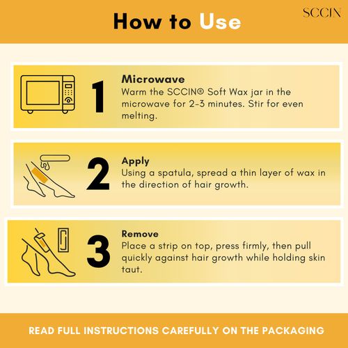 Hair Removal Soft Wax Kit 300g/Microwavable/20 Strips & 4 Spatulas,Face,Body Wax — image 7
