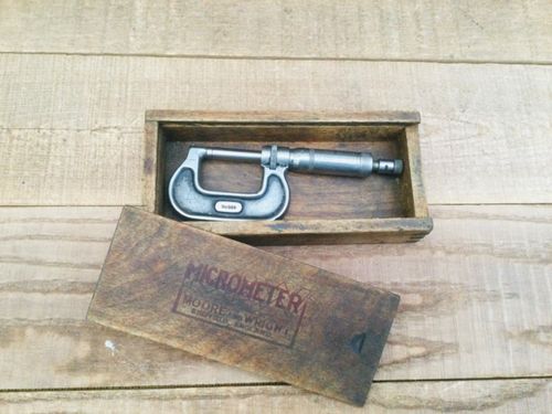 Vintage Moore & Wright Sheffield No. 964  0-1” Micrometer Engineer Machinist — image 7