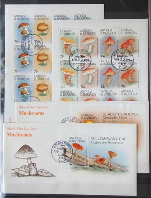 Antigua and Barbuda 2324-2331, Block 338f. stamped ZD sheet / as FDC #GG488
