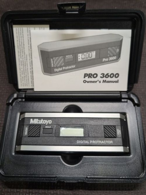 Mitutoyo Pro3600 950-318 Digital Protractor with Moulded Case