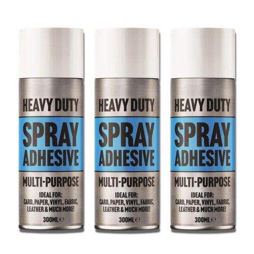 3X MULTI-PURPOSE SPRAY ADHESIVE STRONG QUICK DRYING DURABLE ADHESIVE SPRAY 300ML