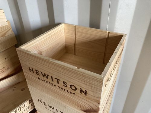 Wooden Wine Box Crate - CLEARANCE BOXES - Hamper, Projects. Storage, Allotments — image 13