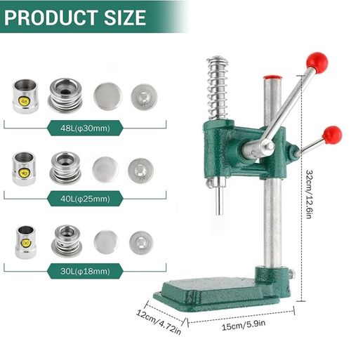 Button Making Machine Fabric Covered Button Blank Maker Die Mould Clothing DIY — image 3