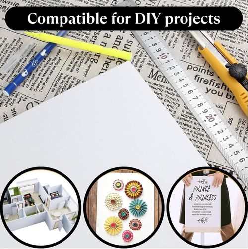 A2 White Foamboard – 5mm Thick x 10 Sheets (420mm x 594mm) – Lightweight Mountin — image 2
