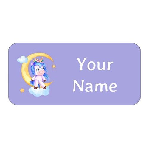 Unicorn Stick on Clothes Labels Name labels - No Iron - No Sew Name Stickers