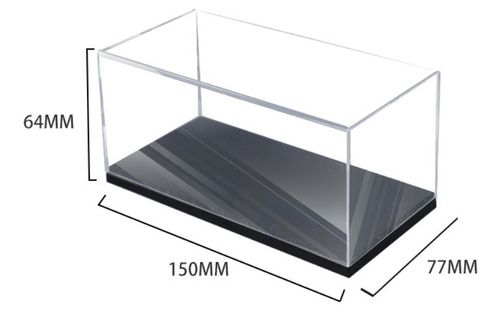 1pc 1:43 Acrylic Case Display Box Clear Dust Proof W/ Base For Model Car Toys — image 3