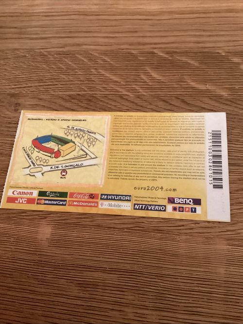 Italy v Bulgaria Euro 2004 Match Ticket — image 2