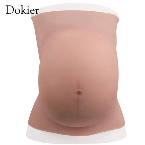 Dokier Realistic Silicone Belly Fake Pregnant Belly Bellies 6 Months 9 Months
