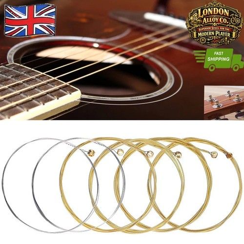 ACOUSTIC GUITAR STRINGS ✅SET OF 6 HIGH QUALITY STRINGS ✅ UK SELLER
