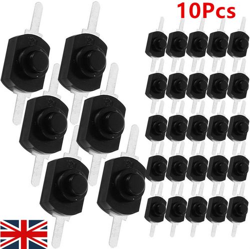 Mini Push Button Switch 10Pack Latching Micro On-Off Switch for Flashlight  DIY — image 4