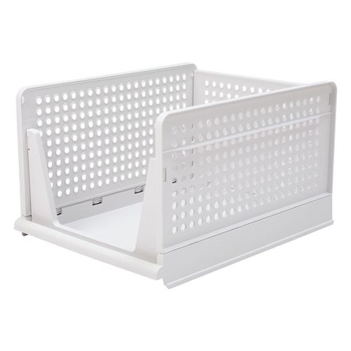 4x Stackable Folding Wardrobe Organiser Shelf Pull Out Closet Storage Box Drawer — image 17