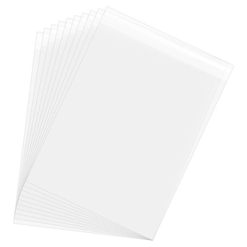 17.3"x 12.6" Acid-Free Picture Sleeve 60Pack Crystal Clear Sleeves Storage Bag — image 1