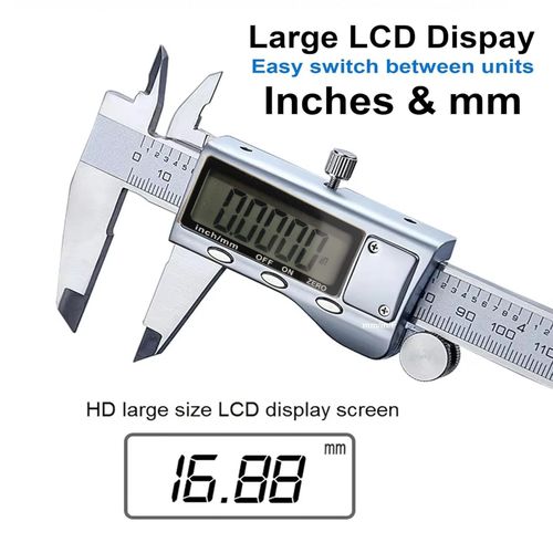Digital Vernier Caliper Micrometer Gauge 6" 150mm Steel Accurate Measuring Tool — image 4