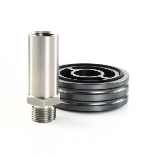 HEL Performance Solid Billet Oil Filter Sandwich Plate Spacer M20 — image 1