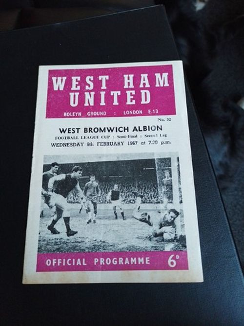 8/2/1967 League Cup Semi Final 2nd Leg, West Ham v West Bromwich Albion (11)