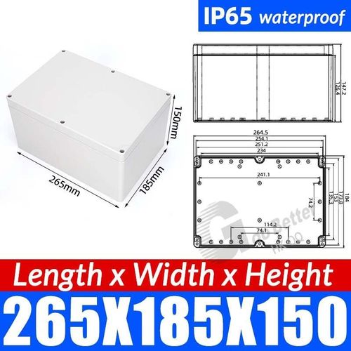 Waterproof White Plastic Project Enclosure DIY Electrical Junction Box Dustproof — image 1