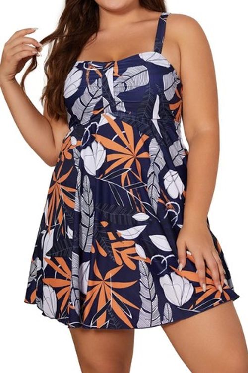 Swimdress Plus Size Swimwear Tummy Control Swimming Costume Size 12-24 XL-5XL
