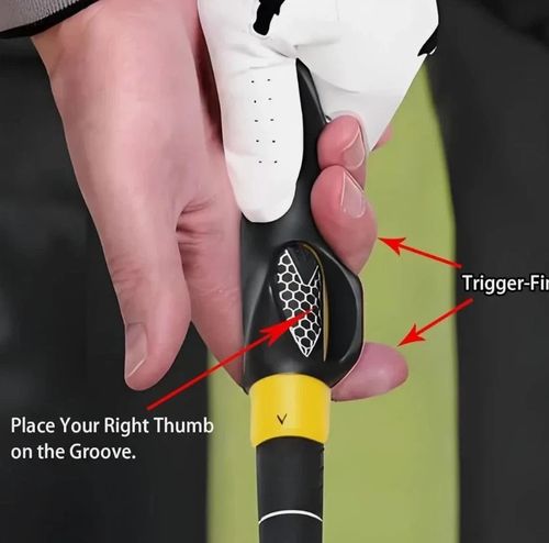 Golf Grip Trainer Aid Attachment Outdoor Swing Training Beginner Corrector Right — image 22