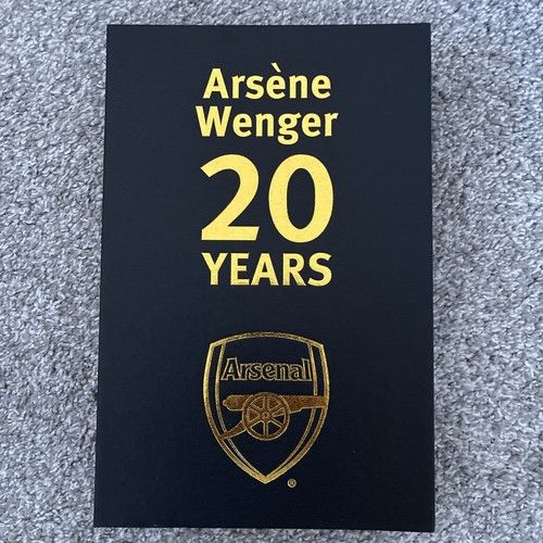 Arsenal Arsene Wenger 20 Year Limited Edition Pin Badge Collection Rare!