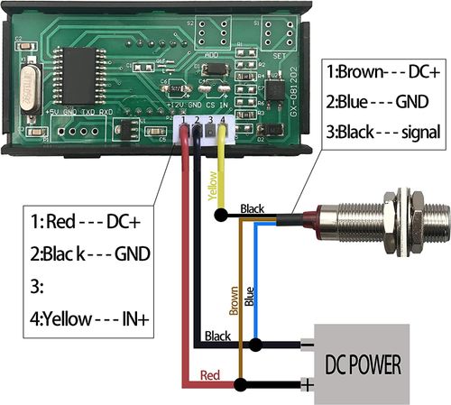 4 Digital LED Tachometer RPM Speed Meter+Hall Proximity Switch Sensor NPN Red — image 5