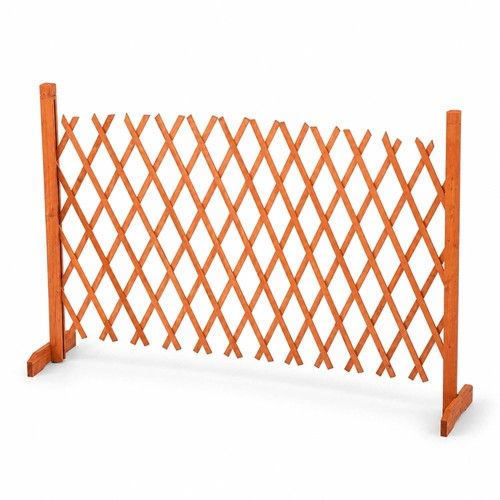 NEW! Arched Expanding Freestanding Wooden Trellis Fence Garden Screen