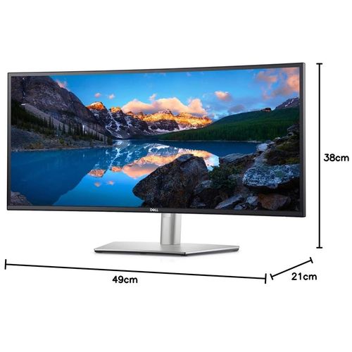 Dell UltraSharp Curved 34" UltraWide U3421WE WQHD Monitor 3440x1440 at 60Hz, G — image 5