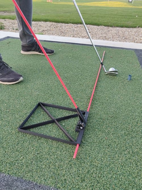 Golf Swing Plane Alignment Training Practice Aid Plate Stick Holder — image 7