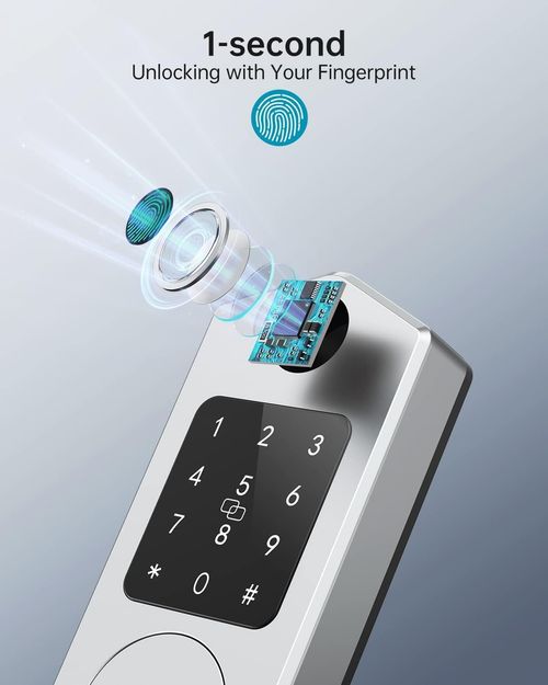 Smart Door Lock Deadbolt Fingerprint Keypad Keyless Entry App Digital Electronic — image 5