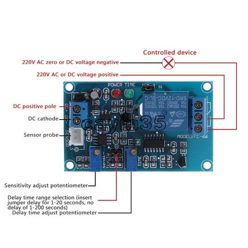 Light Detect Sensor 12V Photoresistor Relay With Timmer Light Control Module