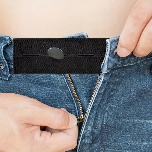 5PCS Adjustable Waist Extenders Elastic Button Expanders for Jeans Pants Belt — image 5