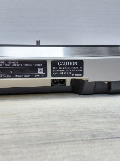 Technics SL-D21 Direct Drive Turntable Silver Record Player Tested No Cover — image 13