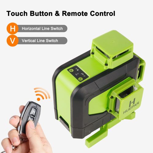 Huepar 4D Laser Level With Remote Control Light + Receiver + 143cm Tripod — image 7