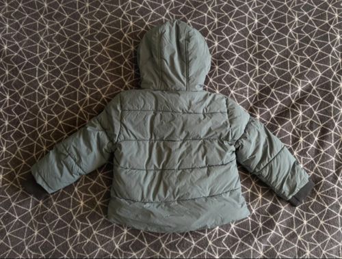 French Connection Unisex Grey Hooded Puffer Jacket Padded Full Zip 24Mths VGC — image 2