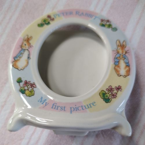 Wedgwood Porcelain Beatrix Potter Peter Rabbit Baby Children Photo Picture Frame — image 5