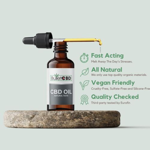 Broad Spectrum 4000mg CBD Oil Spray 50ml by BulletCBD,  Organic, Vegan, Non-GMO — image 7