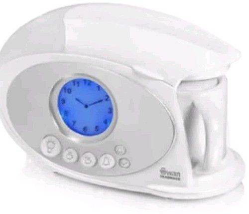 Swan STM200N Teasmade - Rapid Water Boiler, Reading light and LCD Analogue Clock