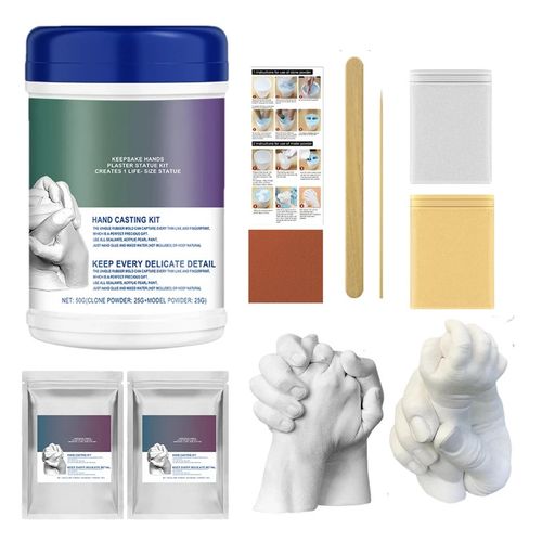 3D Hand Casting Kit Couples DIY Hand Molding Kit For Adults Keepsake Hand — image 1
