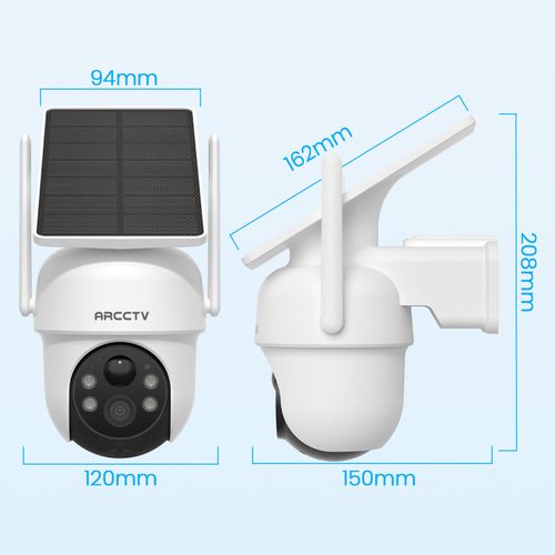 ARCCTV CCTV Solar Security Camera System 4MP Wireless Wifi Audio 4CH Outdoor — image 15
